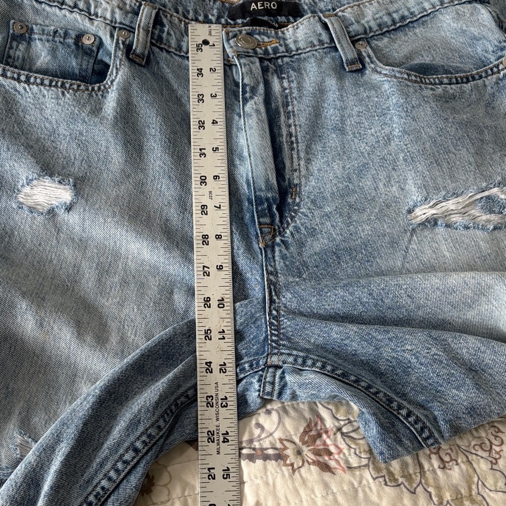 Aero Distressed Blue Jeans - Picture 7 of 9